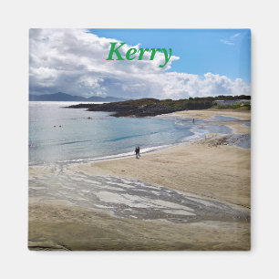 Imán Magnet: Hermosa playa con un cielo azul ; Irlanda