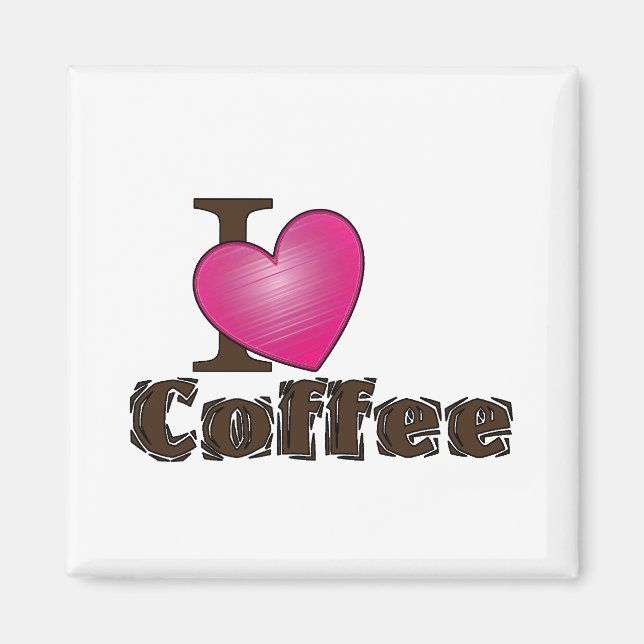 Imán Magnet "I Heart Coffee" (Frente)