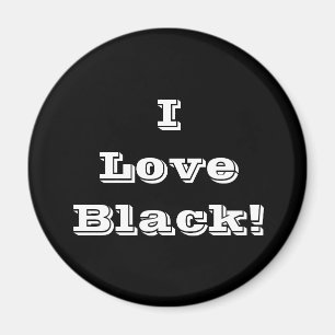 Imán Magnet I Love Black
