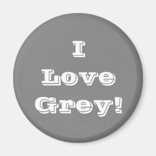 Imán Magnet I Love Gray