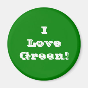 Imán Magnet I Love Green