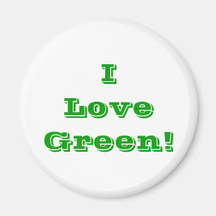 Imán Magnet I Love Green