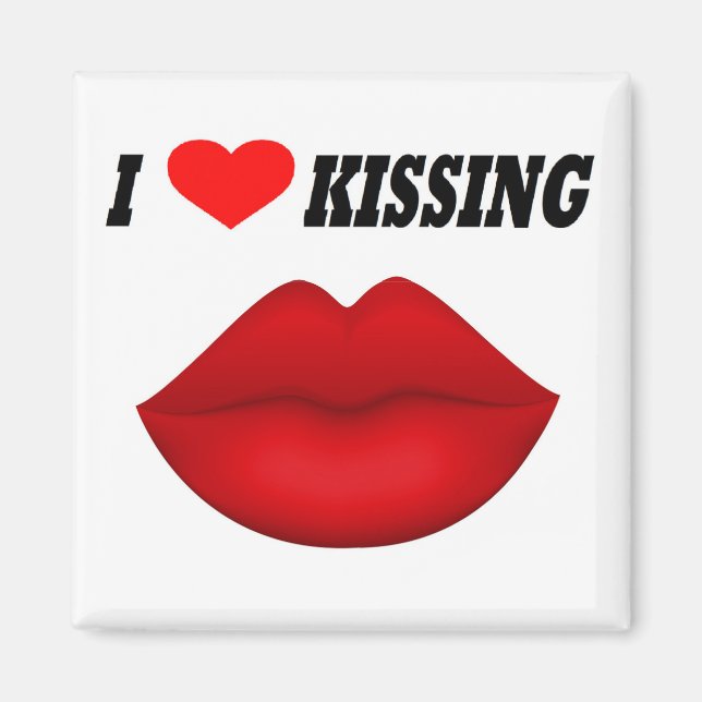 Imán Magnet I Love Kissing (Frente)