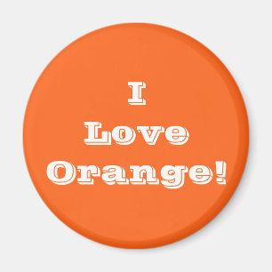 Imán Magnet I love Naranja