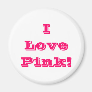 Imán Magnet I Love Pink