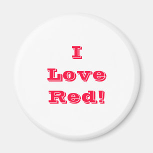 Imán Magnet I Love Red