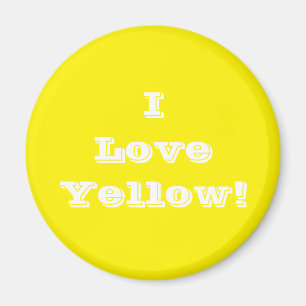 Imán Magnet I Love Yellow
