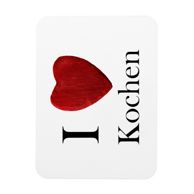 Imán Magnet Ich liebe Kochen (Vertical)
