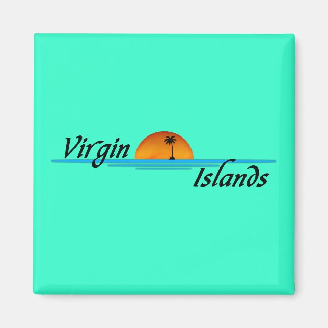 Imán Magnet Islas Vírgenes (Frente)