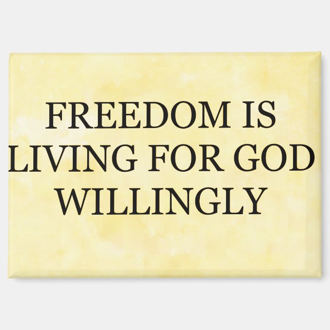 Imán Magnet "La libertad es (Anverso)