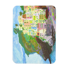 Imán Magnet Landschaft Italien gemalt