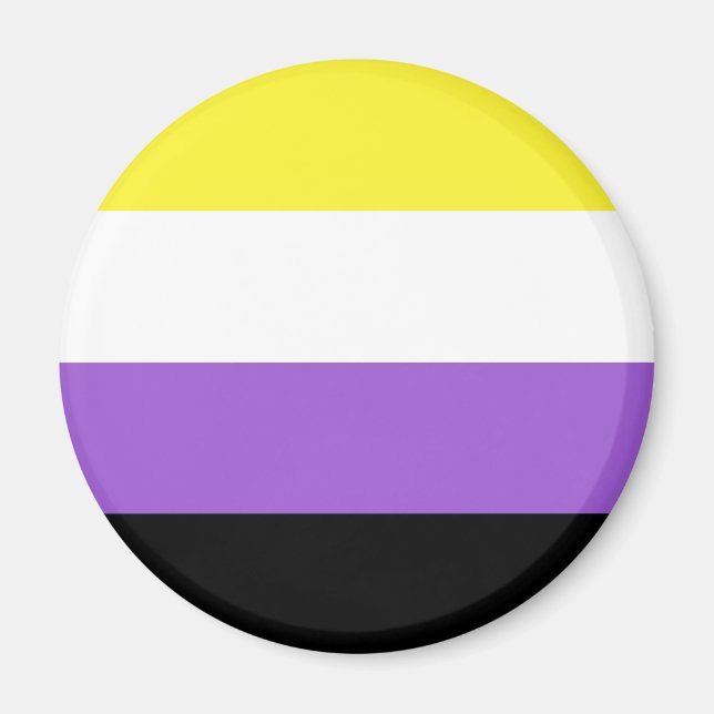 Imán Magnet LGBT de bandera no binaria (Frente)