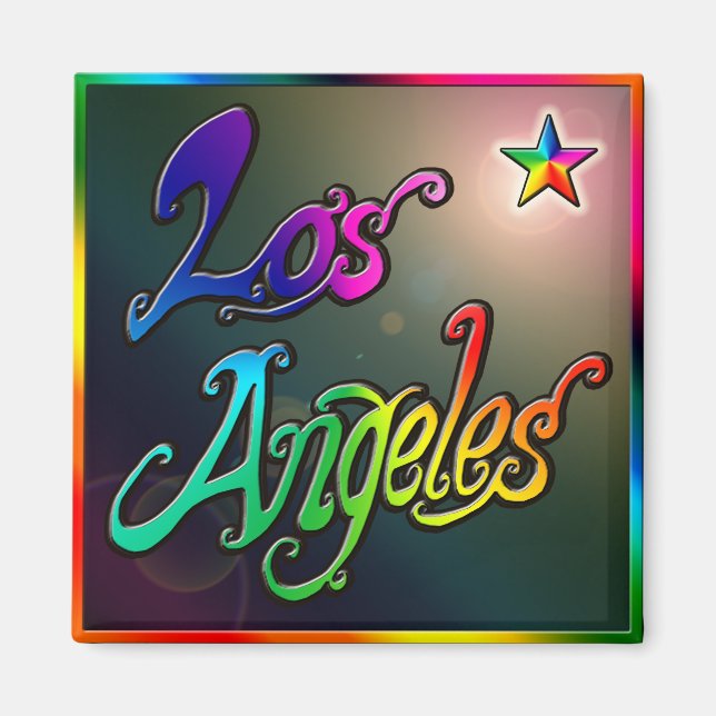 Imán Magnet "Los Angeles Star 1" (Frente)