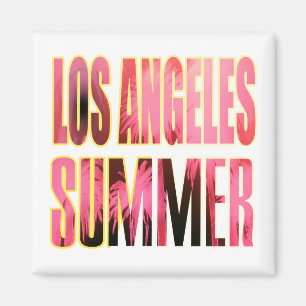 Imán Magnet "Los Angeles Summer Letter Red"