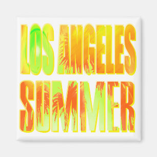 Imán Magnet "Los Angeles Summer Letter Yellow Naranja"