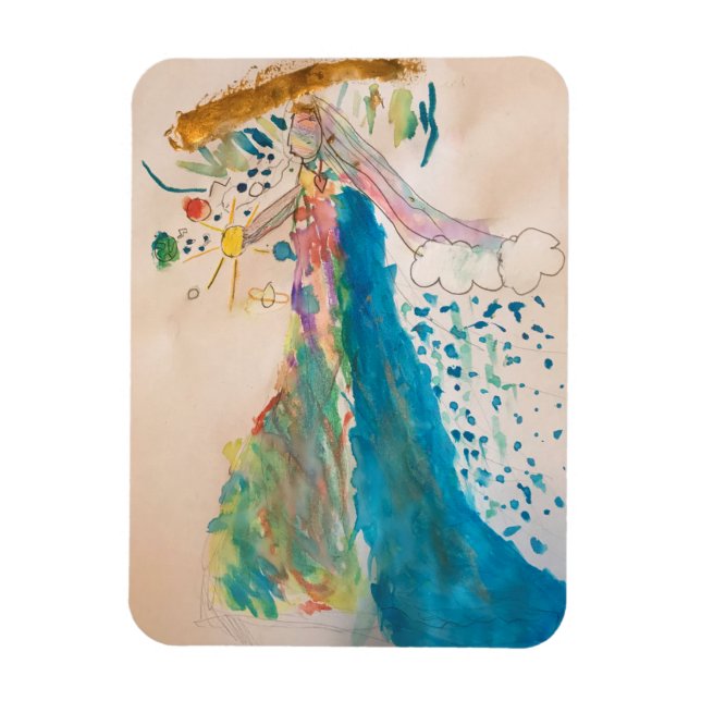 Imán Magnet - Madre Dios sosteniendo el universo (Vertical)