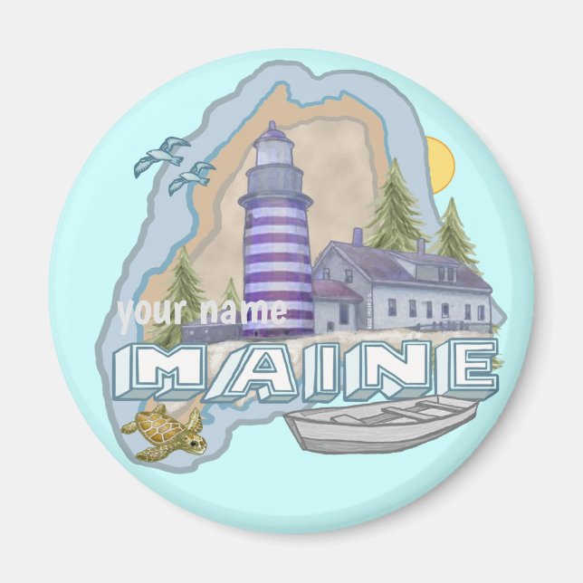 Imán Magnet Maine Lighthouse (Frente)