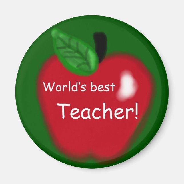 Imán Magnet "mejor profesor del mundo" de Apple (Frente)
