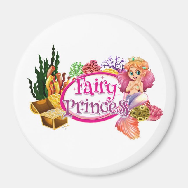 Imán Magnet Mermaid Princess (Frente)