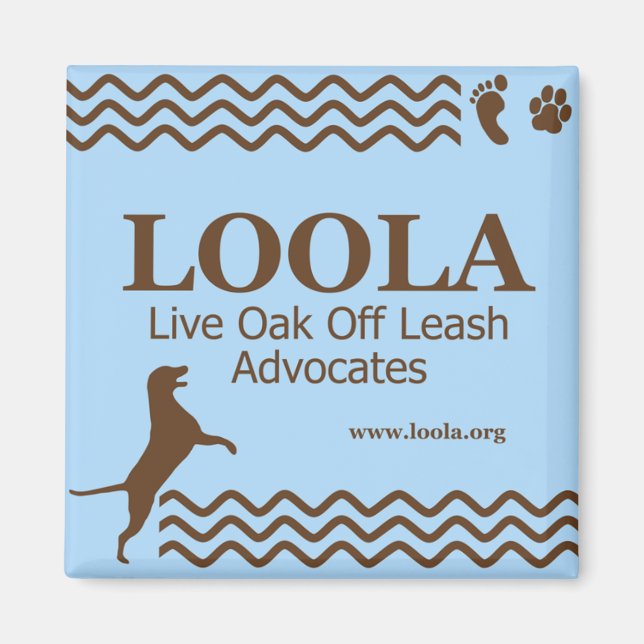 Imán Magnet Metalizado de Square LOOLAorg (Frente)