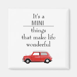 Imán Magnet Mini Cooper Rot Mini cosas