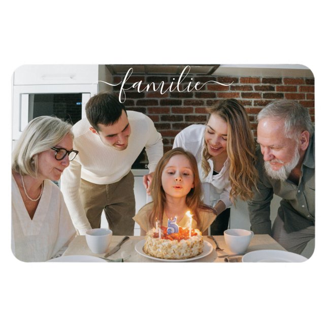 Imán Magnet mit eigenen Fotos - Selbst Gestalten (Horizontal)