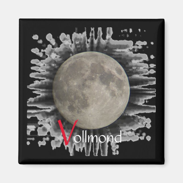 Imán Magnet mit Vollmond (Frente)