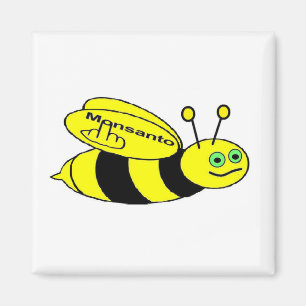 Imán Magnet Monsanto Bee Flip