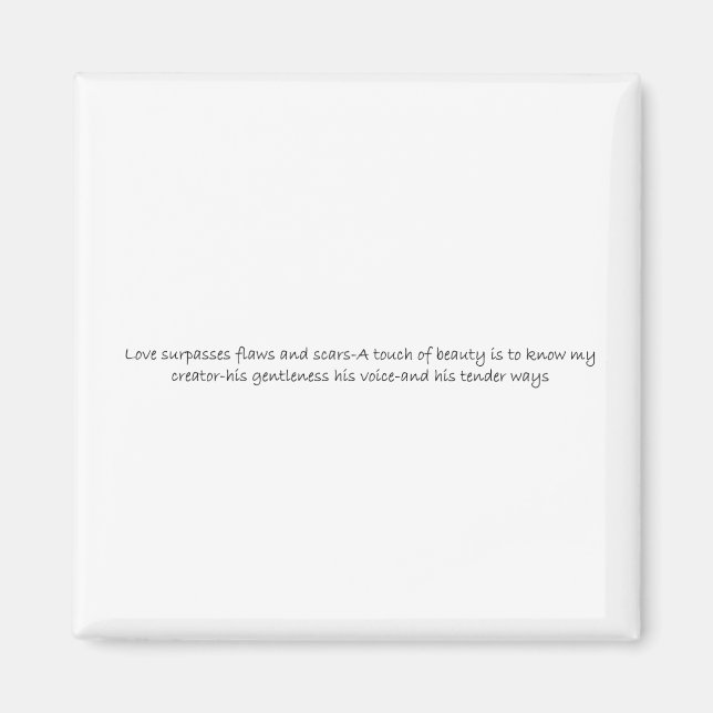 Imán Magnet my Creator" (Frente)