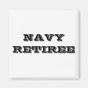 Imán Magnet Navy Retiree