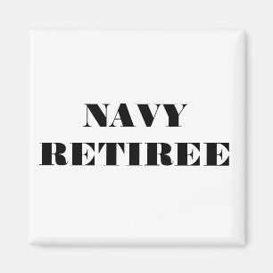 Imán Magnet Navy Retiree