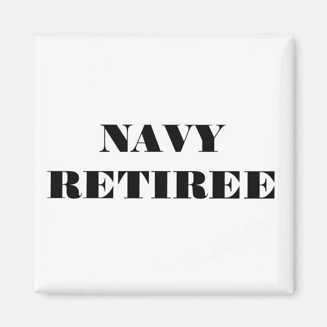 Imán Magnet Navy Retiree (Frente)