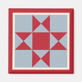 Imán Magnet - Ohio Star Quilt Square