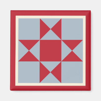 Imán Magnet - Ohio Star Quilt Square