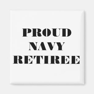Imán Magnet Orgulloso Naval Retiree