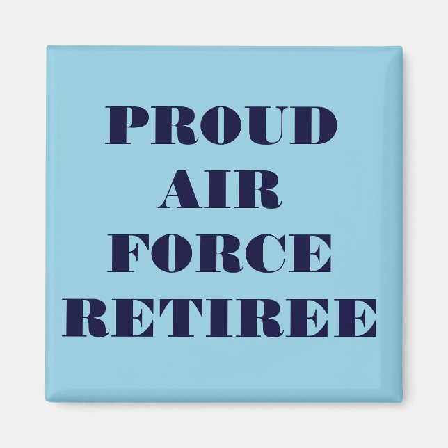Imán Magnet Orud Air Force Retiree (Frente)