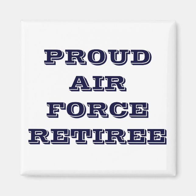 Imán Magnet Orud Air Force Retiree (Frente)