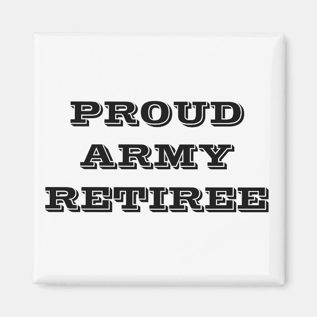 Imán Magnet Orud Army Retiree (Frente)