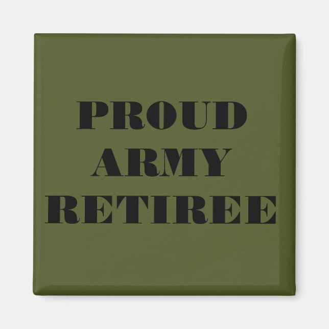 Imán Magnet Orud Army Retiree (Frente)