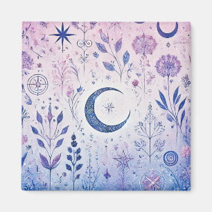 Imán Magnet Pagan caprichoso - Diseño Pastel Celestial