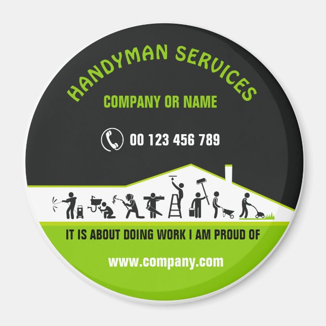 Imán Magnet para el hombre de mano (Frente)