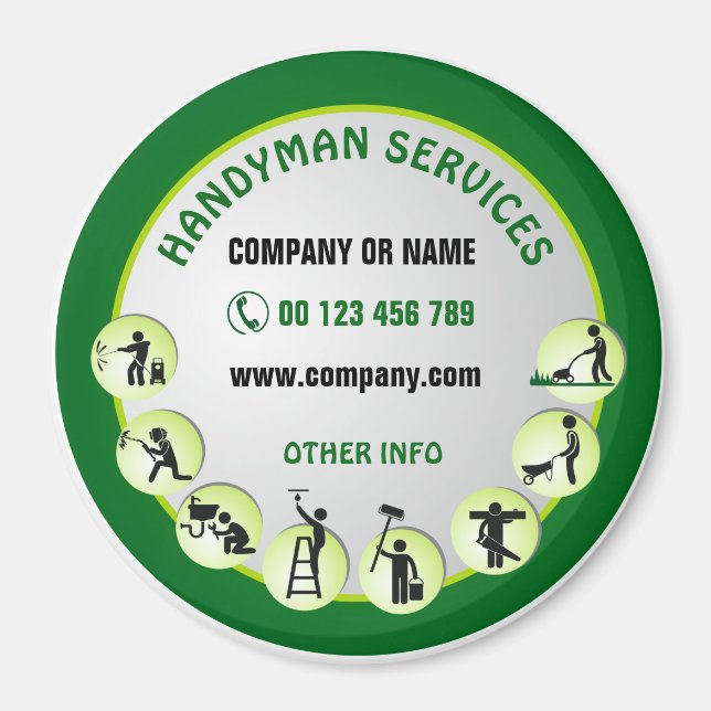 Imán Magnet para el hombre de mano (Frente)