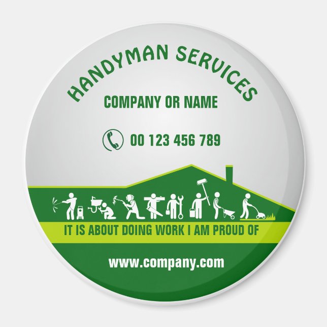 Imán Magnet para el hombre de mano (Frente)