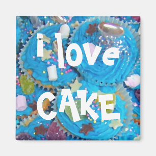 Imán Magnet para nevera 'me encanta la tarta' Cupcakes