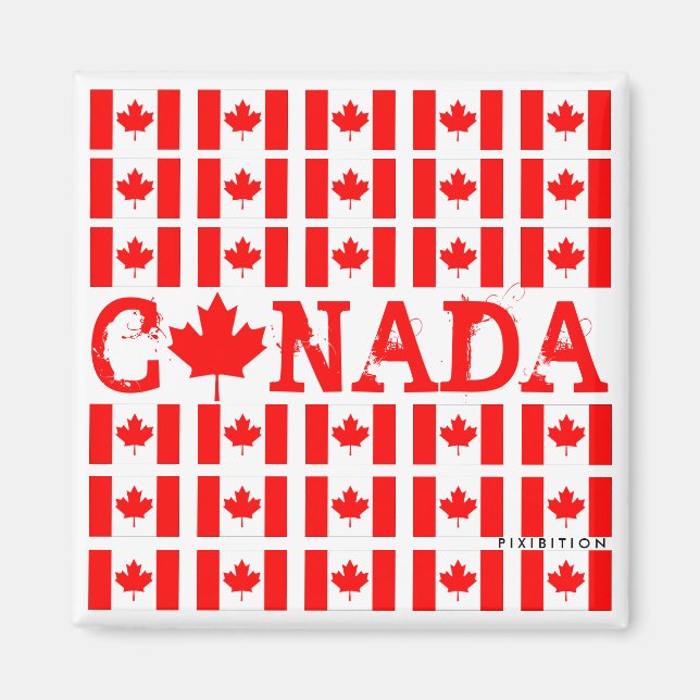 Imán Magnet Patriótico de Canadá (Frente)