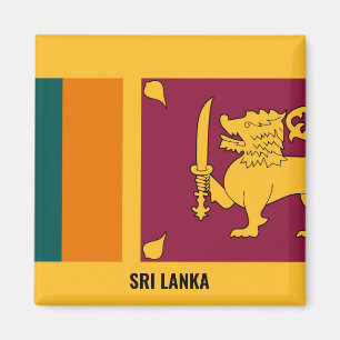 Imán Magnet patriótico de Sri Lanka con mucho encanto