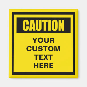 Imán Magnet Personalizado de advertencia