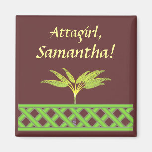 Imán Magnet Personalizado De Atentado De Entramado Verd