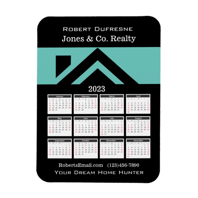 Imán Magnet Personalizado de la Casa del Calendario 202 (Vertical)