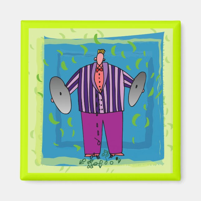 Imán Magnet, Personalizado de música divertida (Frente)